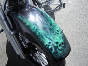 harley-front-fender-airbrush-skulls